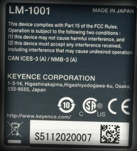  Keyence Lm 1100